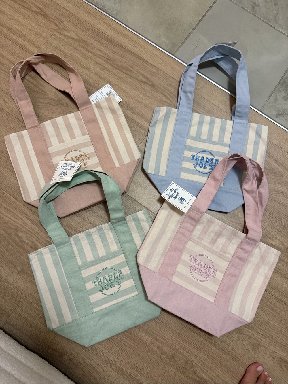 Trader Joe’s mini canvas bags